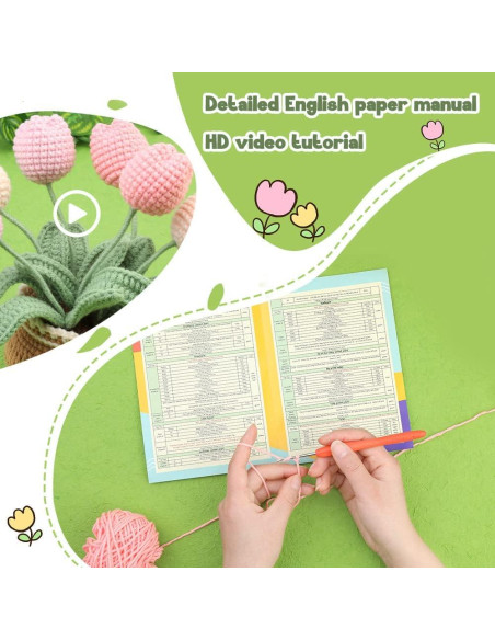 Kit de Crochet kgxulr NE001 para Principiantes con Tutoriales