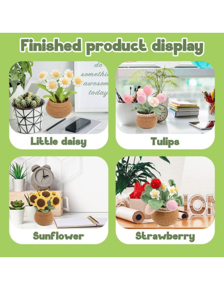 Kit de Crochet kgxulr NE001 para Principiantes con Tutoriales