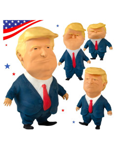 Muñeco Antiestrés Poseable Donald Trump - Edición Especial