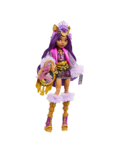 Muñeca Clawdeen Wolf Monster High Monster Fest con accesorios