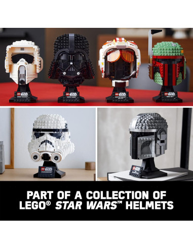 LEGO Star Wars Casco Darth Vader 75304 20 cm para Adultos