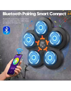 Máquina de Boxeo Musical RedRoko con Bluetooth y Guantes 2