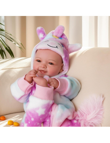 Muñeca Bebé Grande Realista BABESIDE 43 cm con Accesorios