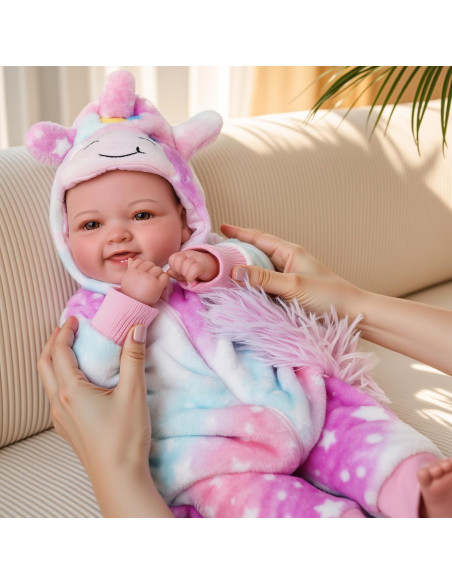 Muñeca Bebé Grande Realista BABESIDE 43 cm con Accesorios Muñeca Bebé Grande Realista BABESIDE 43 cm con Accesorios