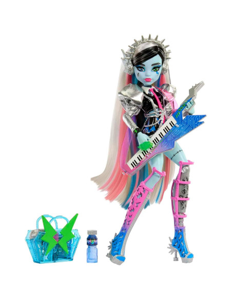 Muñeca Monster High Mattel Frankie Stein Rockstar con Accesorios