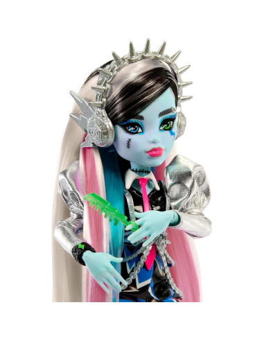 Muñeca Monster High Mattel Frankie Stein Rockstar con Accesorios