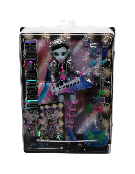 Muñeca Monster High Mattel Frankie Stein Rockstar con Accesorios