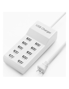 Cargador USB 10 Puertos Dongguan YC-A10 Carga Rápida 50W