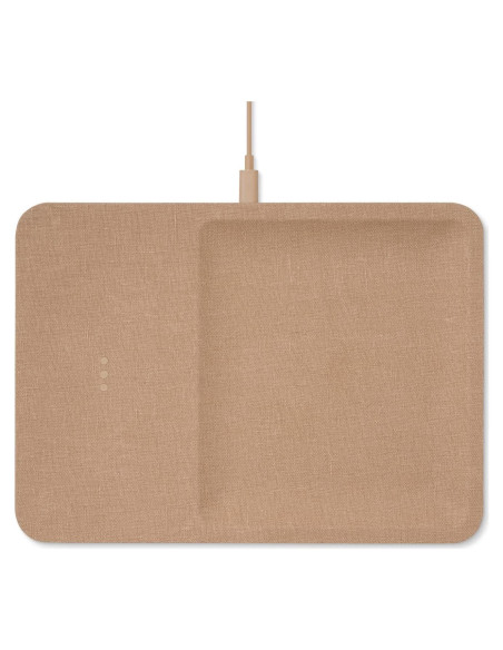 Cargador Inalámbrico Courant Catch:3 Lino Camel 10W