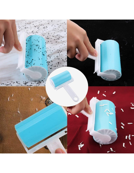 Rodillo Quitapelusas Lavable MINRGZEE 3 Paquetes para Mascotas