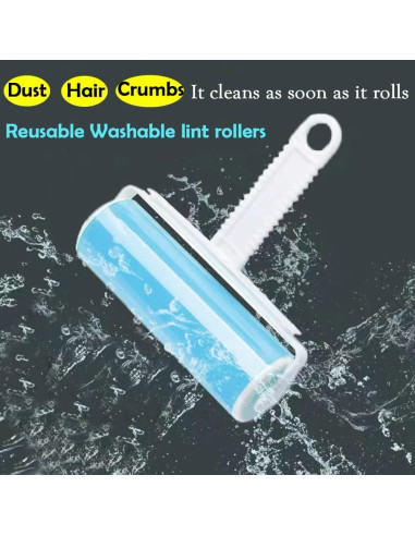 Rodillo Quitapelusas Lavable MINRGZEE 3 Paquetes para Mascotas