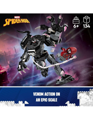 LEGO Marvel Mech Venom vs Miles Morales 76276 - Juguete 6+
