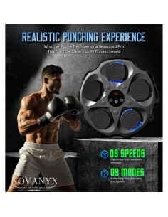 Máquina de Boxeo Musical NOVANYX MB-06-A con Guantes y Banda 2