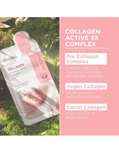 Mascarilla Facial Mediheal Colágeno 10 Hojas Reafirmante