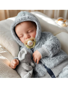 Muñeca Reborn Realista BABESIDE 43 cm Vinilo Suave 2