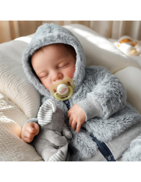 Muñeca Reborn Realista BABESIDE 43 cm Vinilo Suave