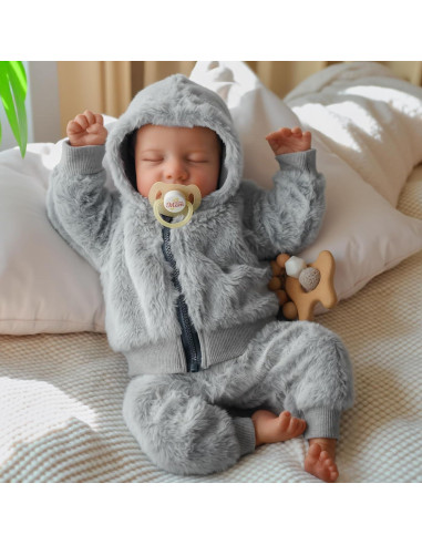 Muñeca Reborn Realista BABESIDE 43 cm Vinilo Suave