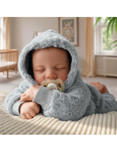 Muñeca Reborn Realista BABESIDE 43 cm Vinilo Suave