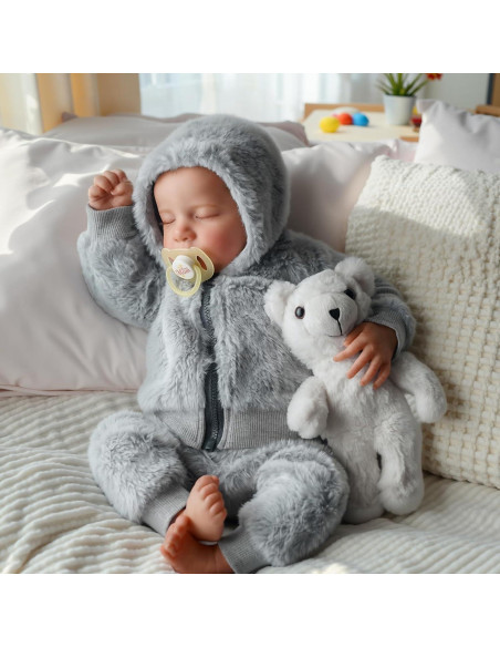 Muñeca Reborn Realista BABESIDE 43 cm Vinilo Suave