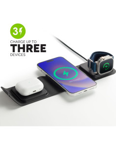 Cargador de viaje 3 en 1 Mophie MagSafe - Carga rápida 15W 2