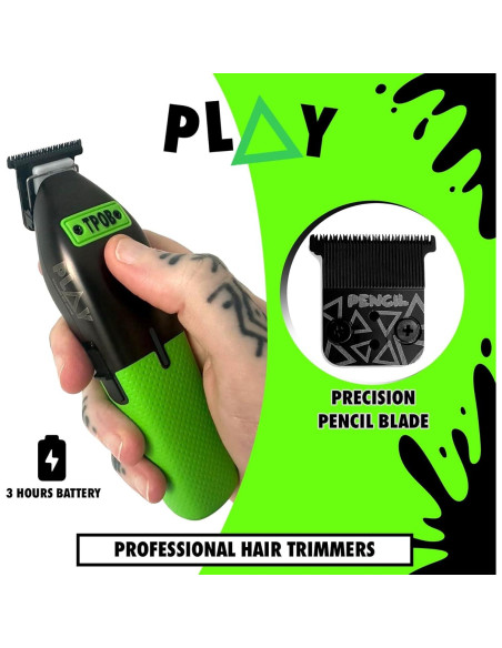 Cortadora de Cabello TPOB PLAY 7000 RPM con Cuchilla Profesional Cortadora de Cabello TPOB PLAY 7000 RPM con Cuchilla Profesional