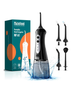 Irrigador Dental Portátil Nicefeel FC1599 - 300ml, Carga Rápida, IPX7