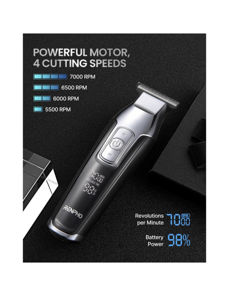 Cortapelos Inalámbrico RENPHO RF-HC-EU01 4 Velocidades