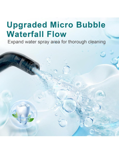 Irrigador Dental Portátil Nicefeel FC1599 - 300ml, Carga Rápida, IPX7