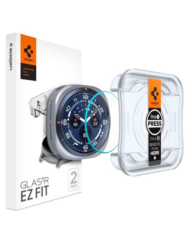 Protector de Pantalla Vidrio Templado Spigen para Galaxy Watch Ultra - 2 Paquete