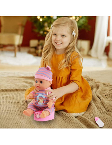 Juego de Muñeca deAO con Cuna y Accesorios 20 Piezas