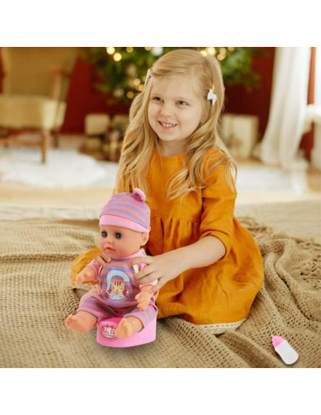 Juego de Muñeca deAO con Cuna y Accesorios 20 Piezas