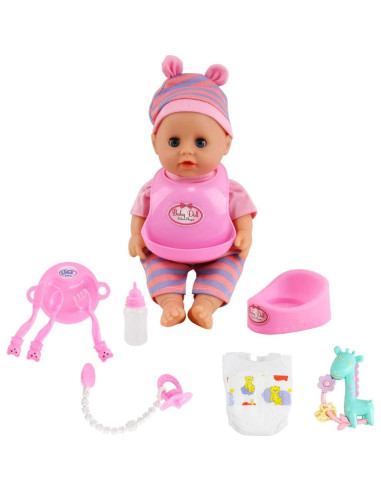 Juego de Muñeca deAO con Cuna y Accesorios 20 Piezas