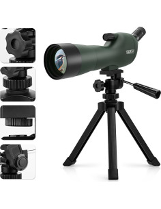 Telescopio Emarth 20-60x60 BAK4 Impermeable con Trípode 2