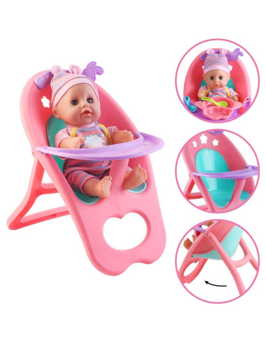 Juego de Muñeca deAO con Cuna y Accesorios 20 Piezas