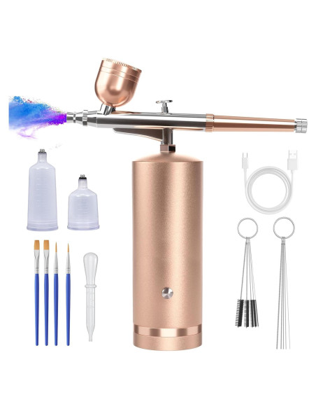 Kit de Aerógrafo GEDSTMDRK Inalámbrico 48 PSI 0.3mm