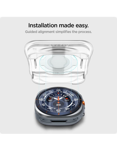 Protector de Pantalla Vidrio Templado Spigen para Galaxy Watch Ultra - 2 Paquete