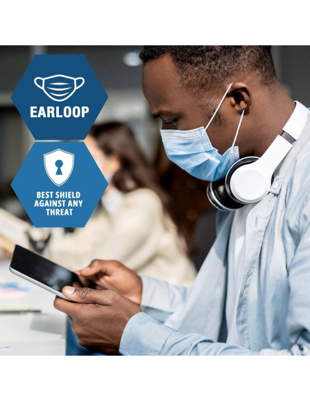 Mascarillas Médicas Desechables Medpride, Paquete de 50 Unidades