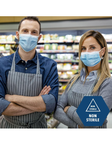 Mascarillas Médicas Desechables Medpride, Paquete de 50 Unidades