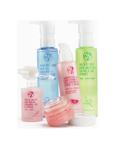 Conjunto Cuidado Piel W7 | Gel Limpiador, Tónico, Suero, Hidratante, Mascarilla Labial