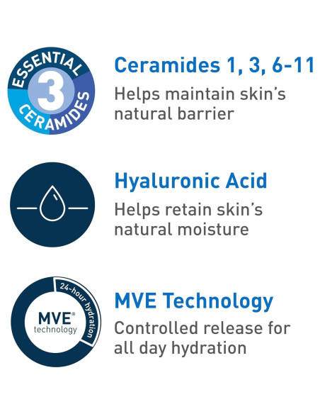 CeraVe Gel Hidratante Ultra Ligero 49.6g - Sin Aceite y Fragancia