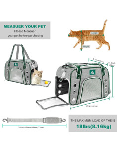 Transportín Lifeand para Gatos y Perros Pequeños 43x29cm 2