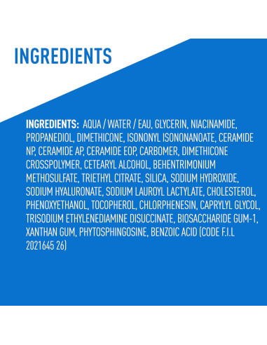 CeraVe Gel Hidratante Ultra Ligero 49.6g - Sin Aceite y Fragancia