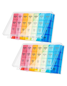 Organizador Semanal de Pastillas Dandat 4 Veces al Día 28 Días