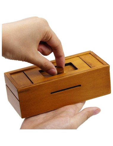 Caja Puzzle de Madera ATDAWN con Compartimentos Secretos
