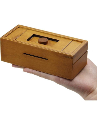 Caja Puzzle de Madera ATDAWN con Compartimentos Secretos