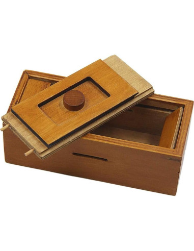 Caja Puzzle de Madera ATDAWN con Compartimentos Secretos