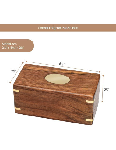 Caja de Rompecabezas Secreta Enigma Bits and Pieces - Madera