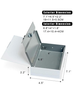 Caja de Almacenamiento Oculta PACOLO Rosa Combinación 18x11 cm 2