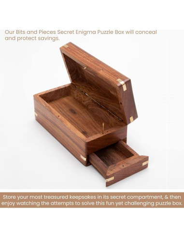 Caja de Rompecabezas Secreta Enigma Bits and Pieces - Madera