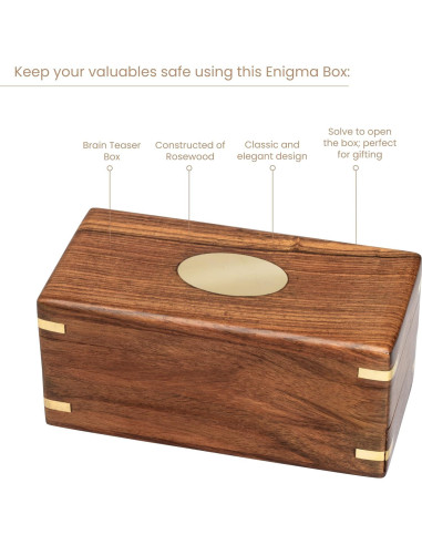 Caja de Rompecabezas Secreta Enigma Bits and Pieces - Madera